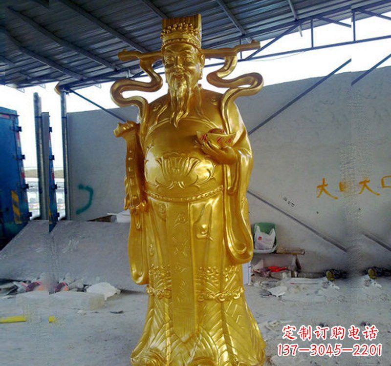 湖州铜雕财神雕像