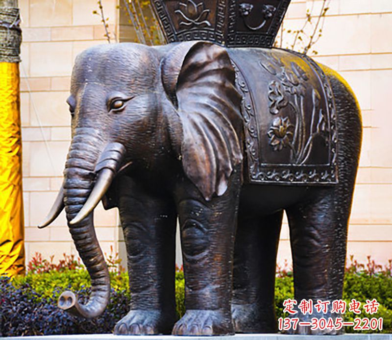 湖州铜雕大象