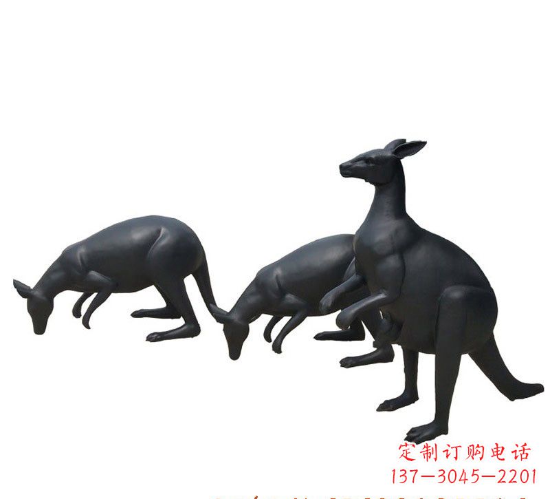 湖州铜雕袋鼠雕塑