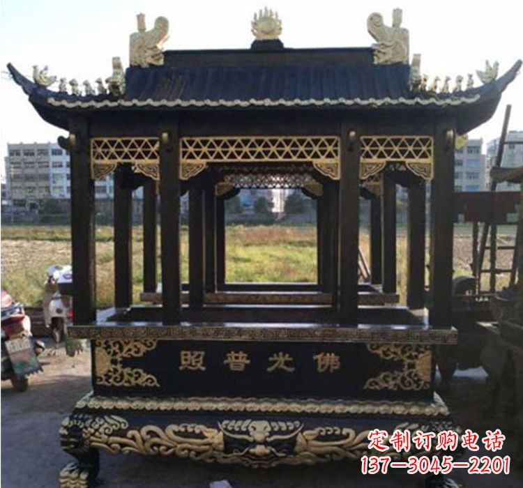 湖州铜雕佛光普照香炉