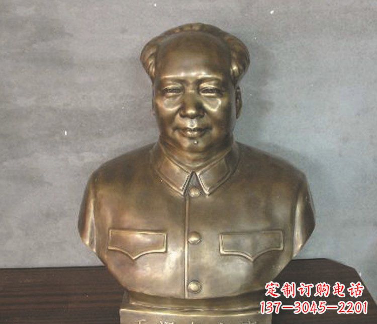 湖州铜雕广场纪念伟人毛主席雕塑