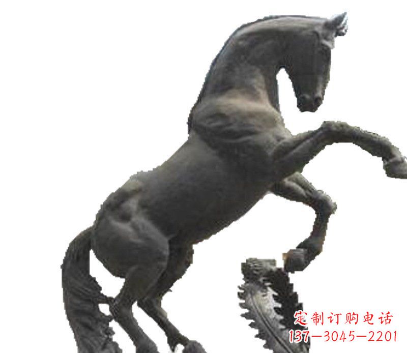 湖州铜雕广场街道景观摆件动物马雕塑