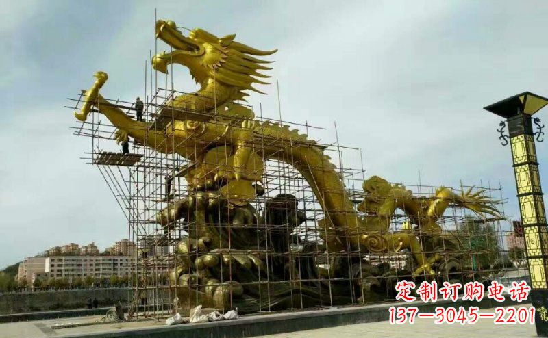 湖州铜雕广场神龙景观摆件