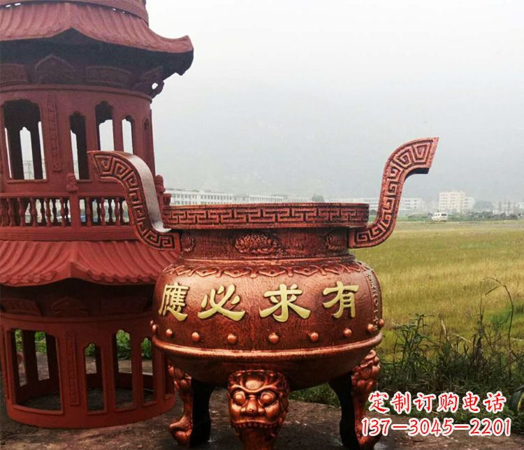 湖州铜雕景观香炉