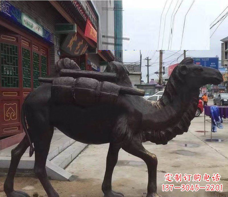 湖州铜雕骆驼公园动物雕塑