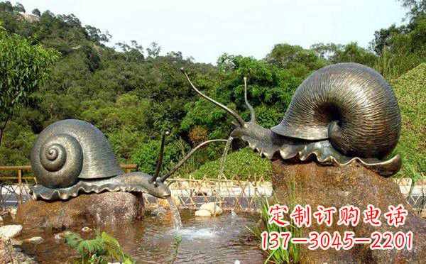 湖州铜雕喷水蜗牛