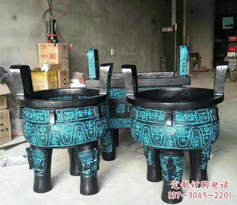 湖州铜雕香炉寺庙香炉雕塑