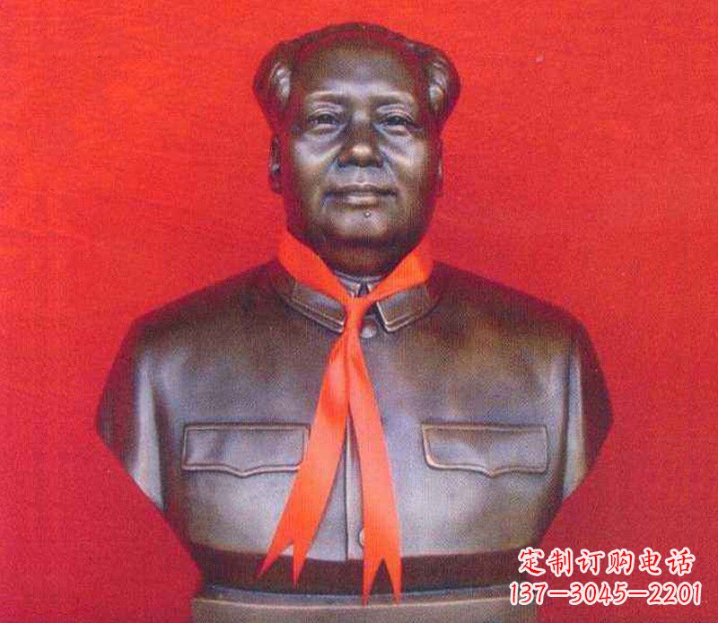 湖州铜雕校园红领巾主席雕塑摆件