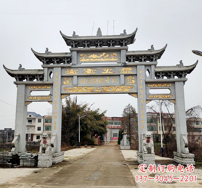 湖州透雕石牌坊