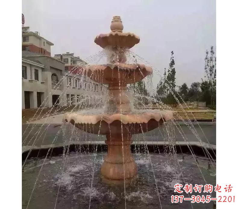 湖州晚霞红喷泉雕塑