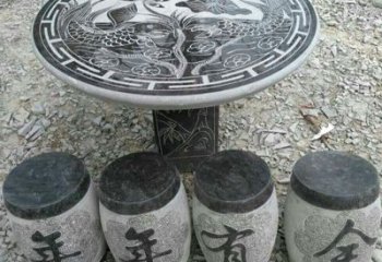 湖州仿古石桌凳，雕刻雅致的完美