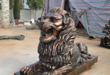 湖州汇丰狮子铜雕，体现高贵气质
