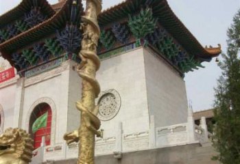 湖州流光雕刻，流露神韵——盘龙柱铜雕