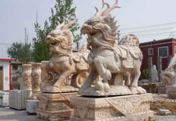 湖州麒麟镇宅石雕塑，品质卓越，匠心之作