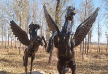 湖州优雅传神的飞马铜雕