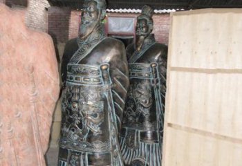 湖州珍贵的秦始皇青铜雕像