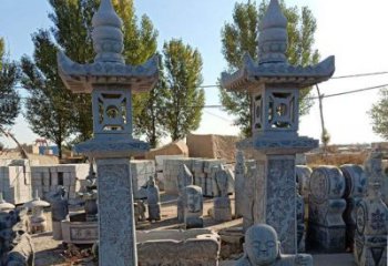 湖州青石仿古石灯雕塑，精美实用