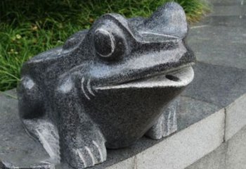 湖州活力四射的青蛙喷水雕塑