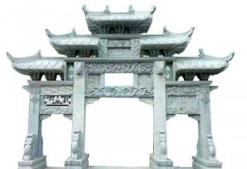 湖州中领雕塑仿古牌坊石雕定制
