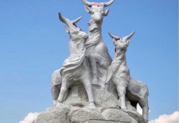 湖州多彩山羊雕塑精美制作