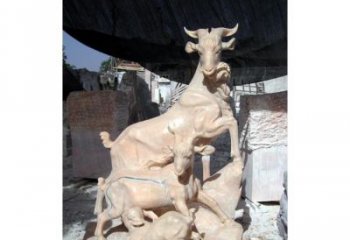 湖州三阳开泰公园独特动物石雕