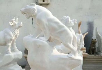 湖州中领雕塑：汉白玉老虎雕塑