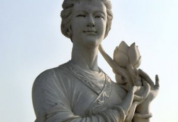 湖州汉白玉荷花雕塑，精致美丽无双！