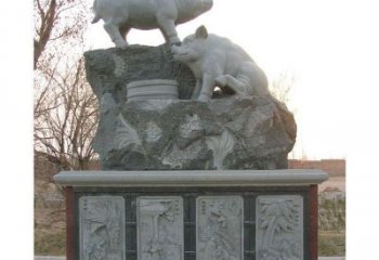 湖州十二生肖猪石雕——质地原生态传承千年文化