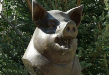 湖州十二生肖猪首铜雕，让你敬佩万年历史的艺术精髓
