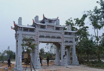 湖州领雕塑专业定制仿古牌坊雕塑，拥有多年专业…