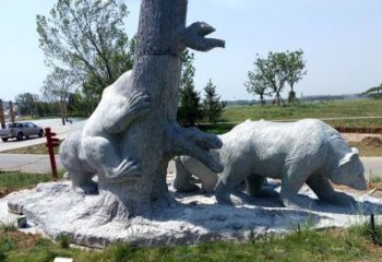 湖州欧洲风格狗熊公园雕塑