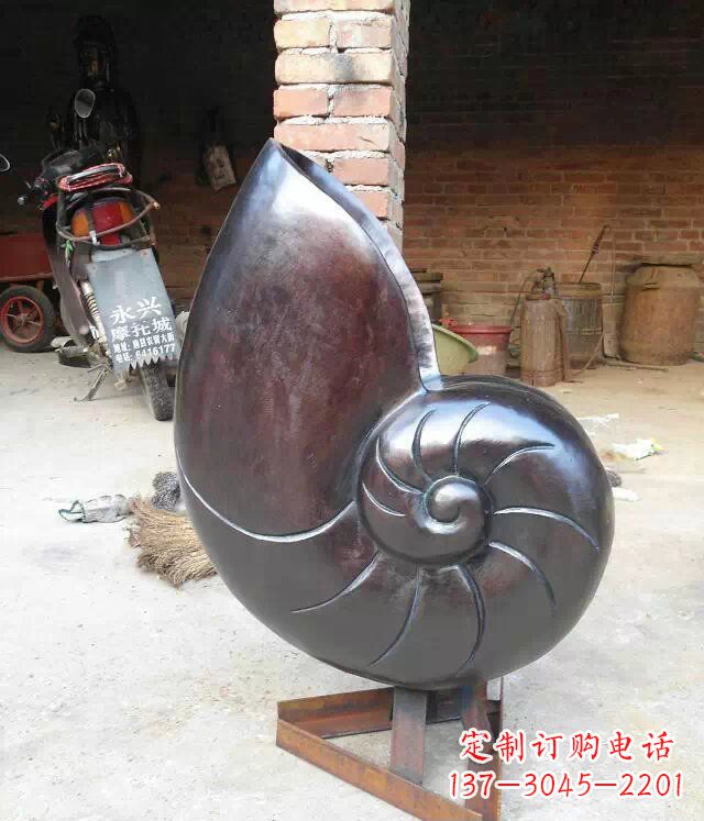 湖州蜗牛公园景观动物铜雕