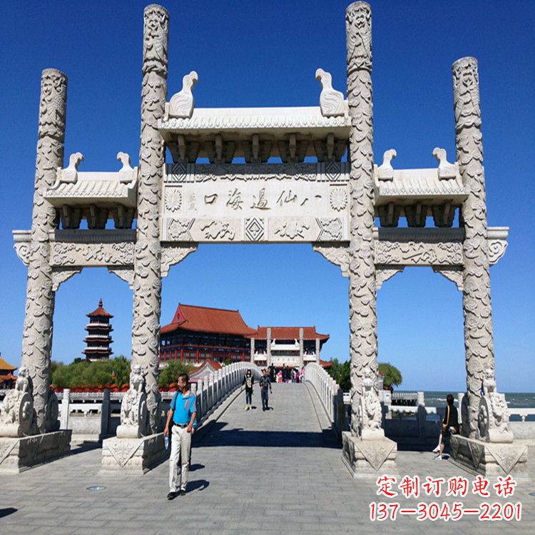 湖州无楼三门石牌坊