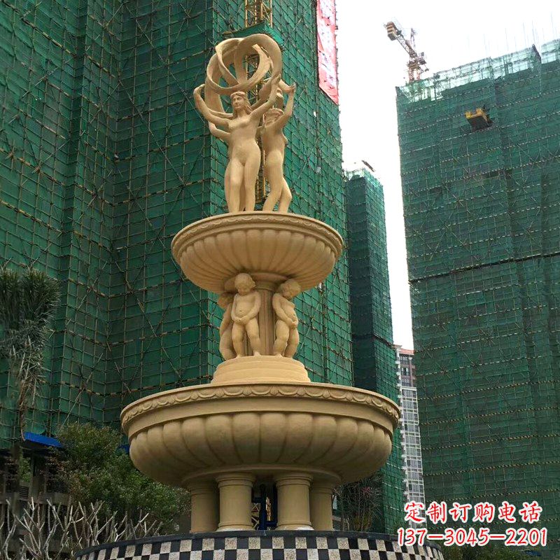 湖州小区大型欧式人物景观喷泉