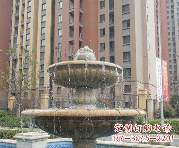湖州小区景观大理石喷泉石雕