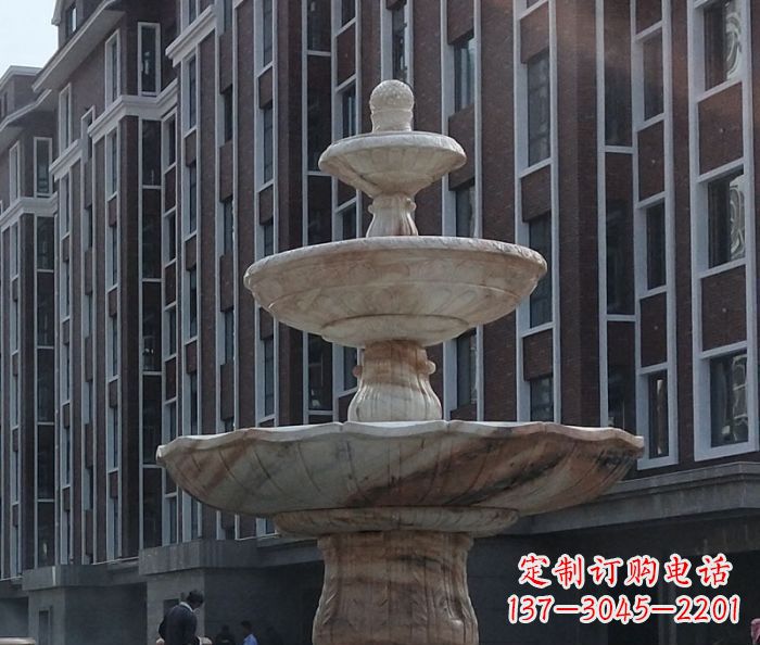 湖州小区景观大型喷泉石雕 (6)