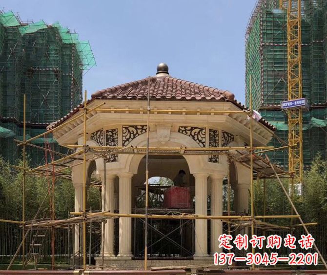 湖州小区景观欧式凉亭石雕