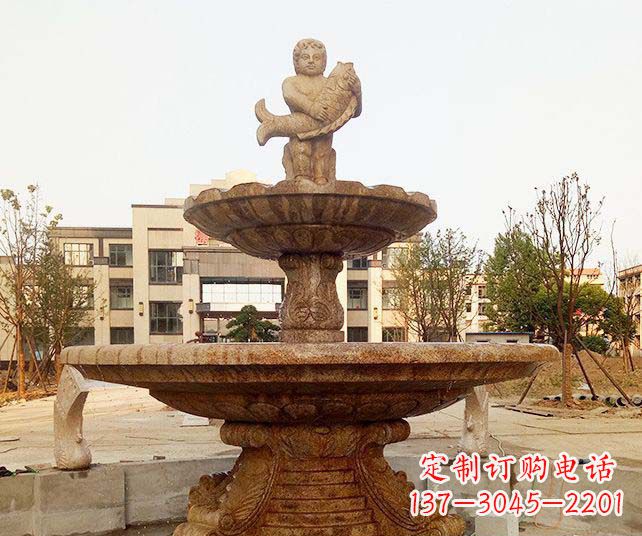 湖州小区景观欧式喷泉石雕
