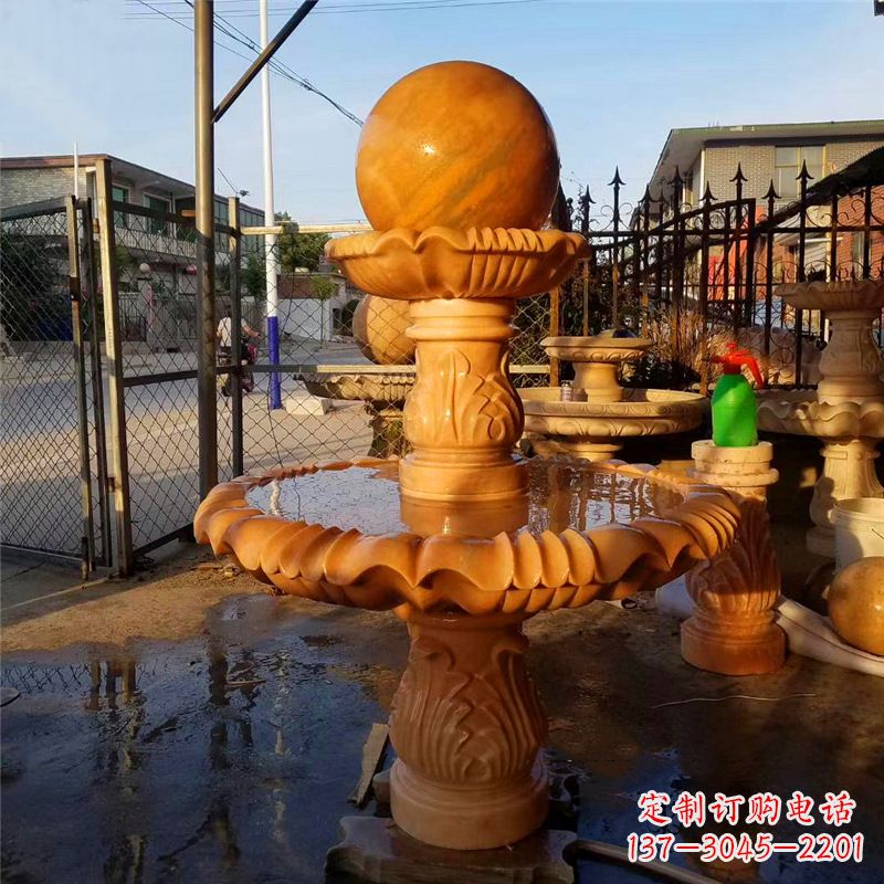湖州小区石雕喷泉塔