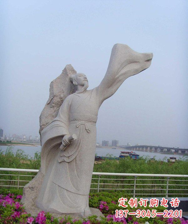 湖州校园名人石雕苏轼
