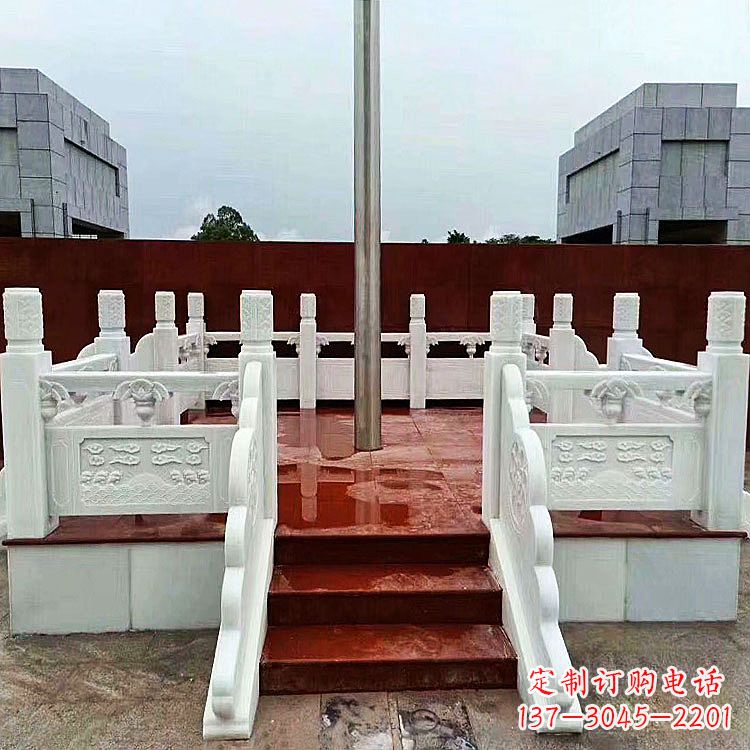 湖州学校石雕升旗台