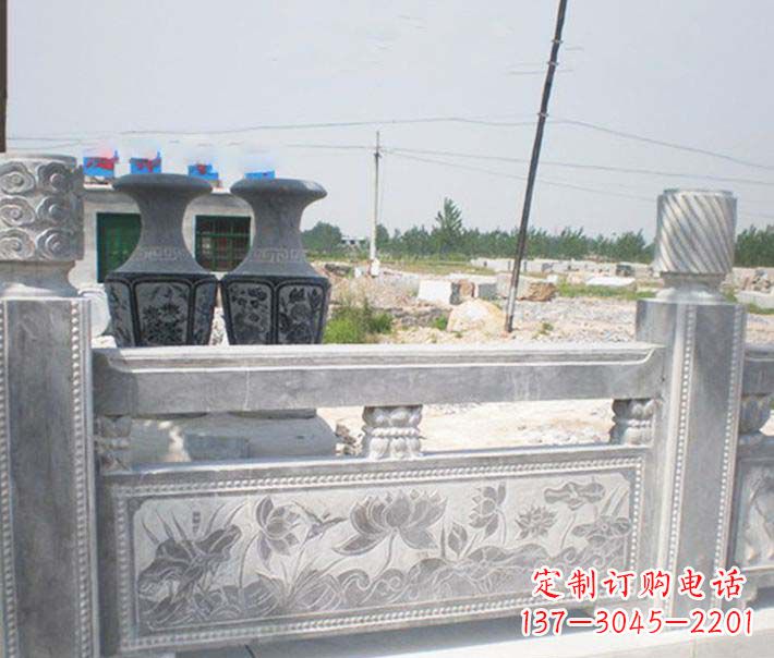 湖州园林仿古石栏板景观石雕 (3)