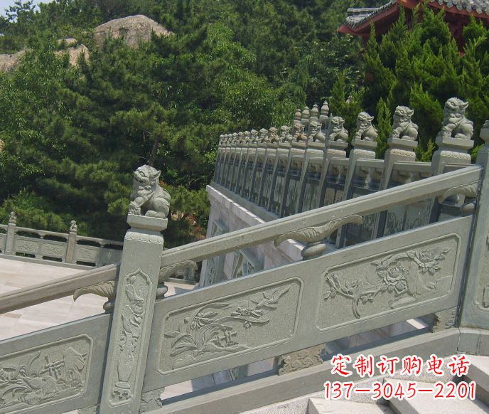 湖州园林仿古石栏板景观石雕 (4)