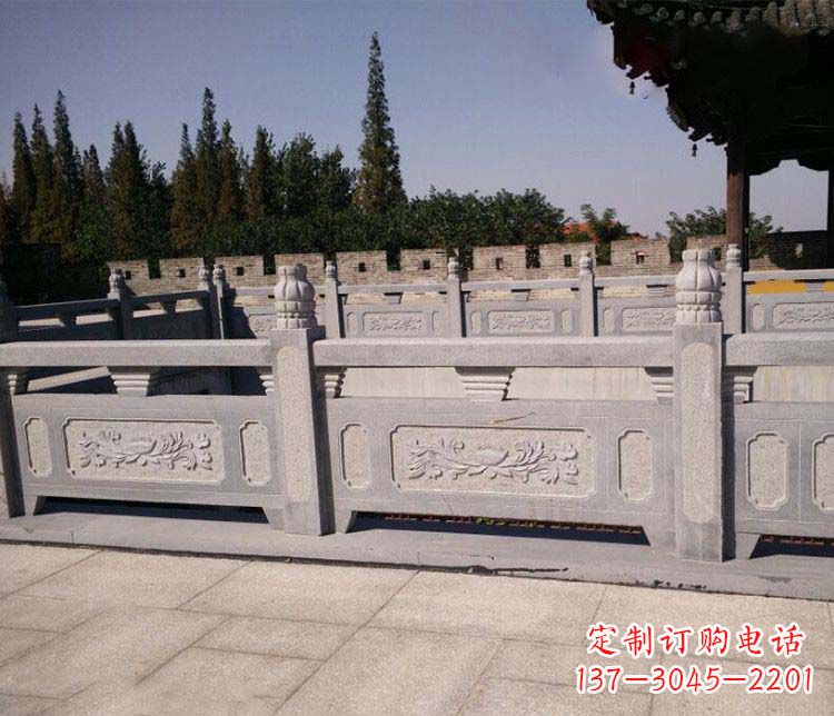 湖州园林仿古石栏板景观石雕 (2)
