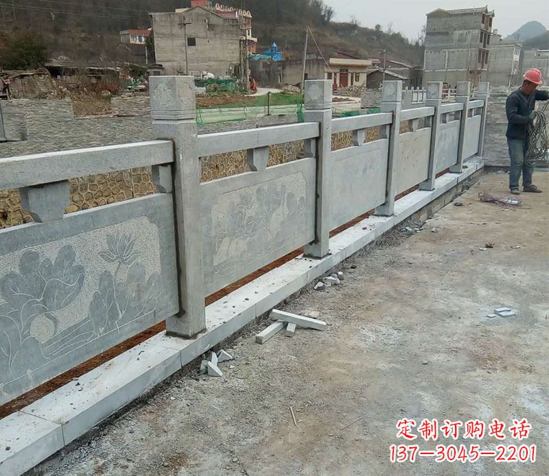 湖州园林仿古石栏板景观石雕 (5)