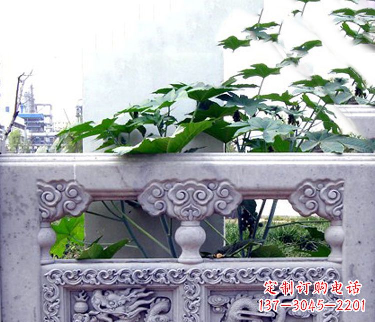 湖州园林仿古石栏板景观石雕 (6)