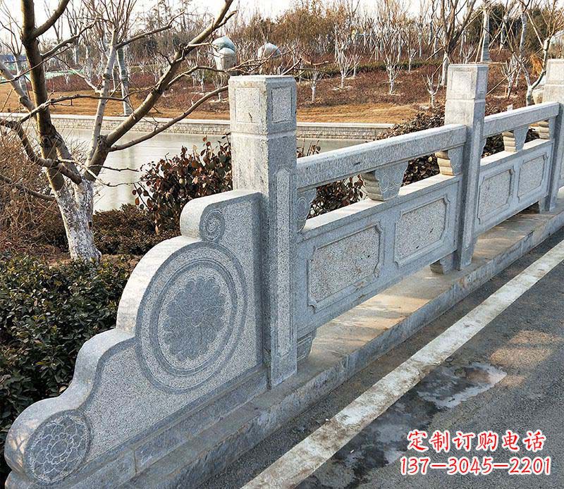 湖州园林仿古石栏板景观石雕_1