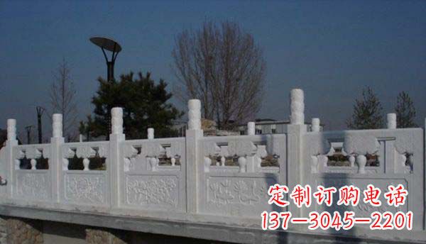 湖州园林汉白玉栏板景观石雕