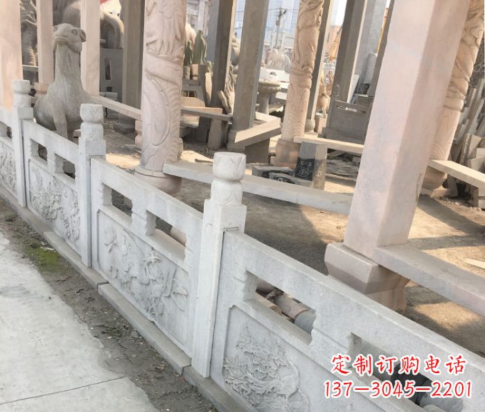 湖州园林景观大理石浮雕栏板石雕