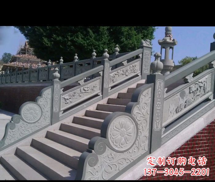 湖州园林景观大理石栏板雕塑 (4)